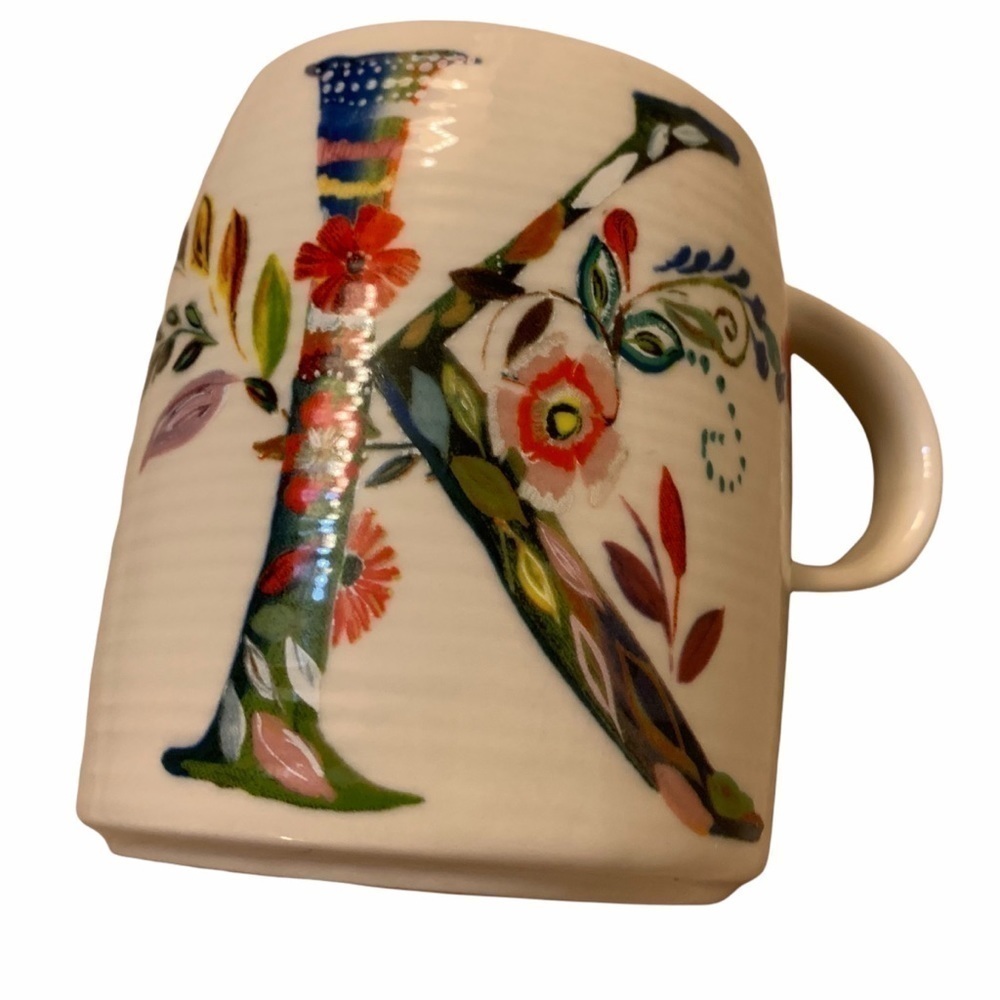 Starla Halfmann Anthro Floral Monogram K Mug